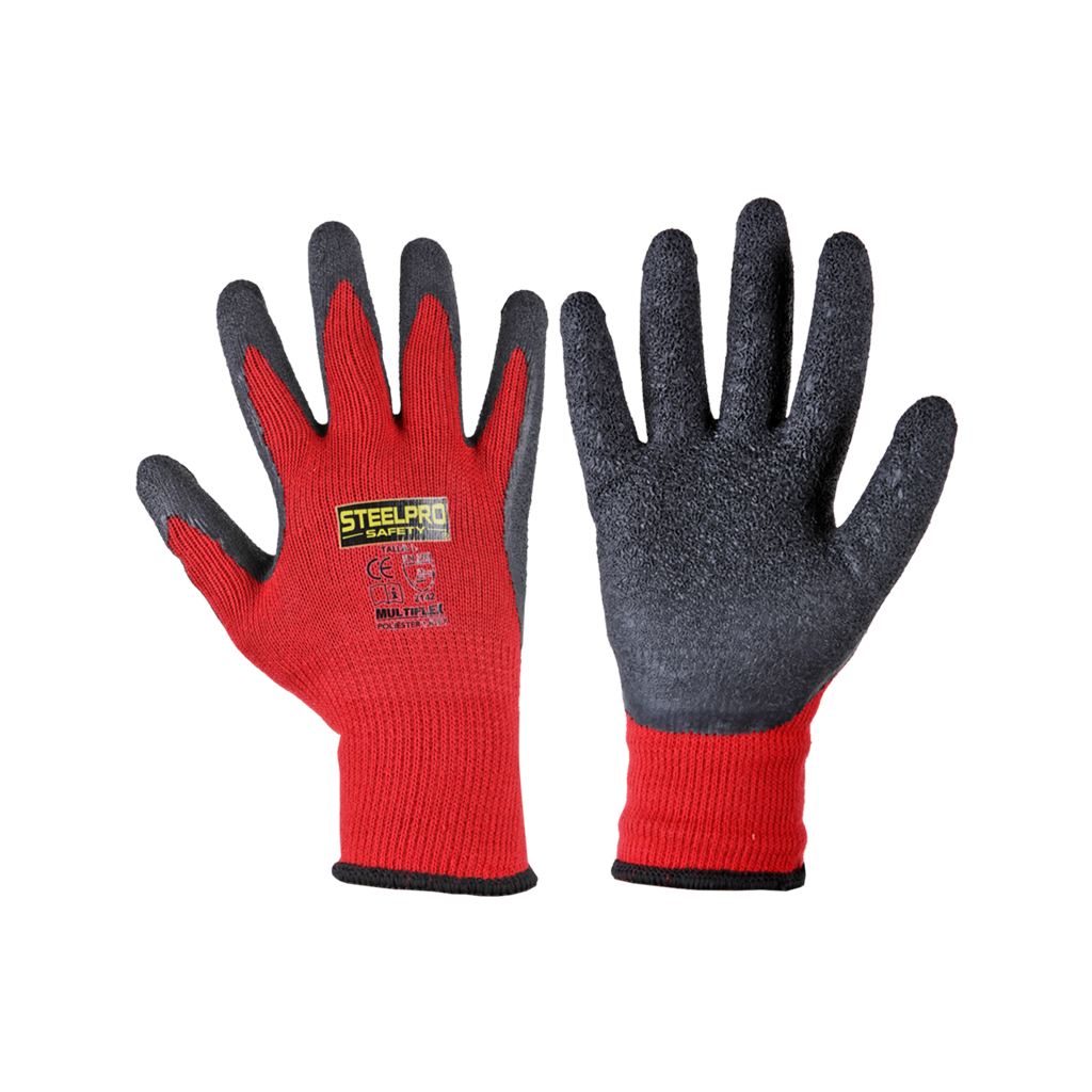 Guante Multiflex látex rojo